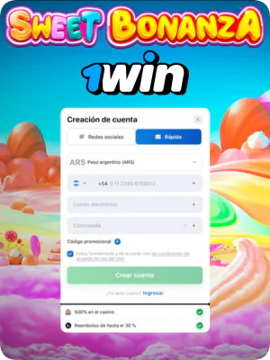 1Win Sweet Bonanza registro Argentina