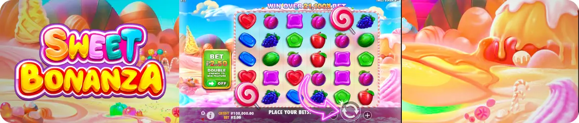 Starta Sweet Bonanza spelrunda och njut av free spins och bonusfunktioner